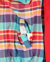 Vintage 1990s UnderWood Canvas Plaid Reversible Boxy Harrington Jacket - L