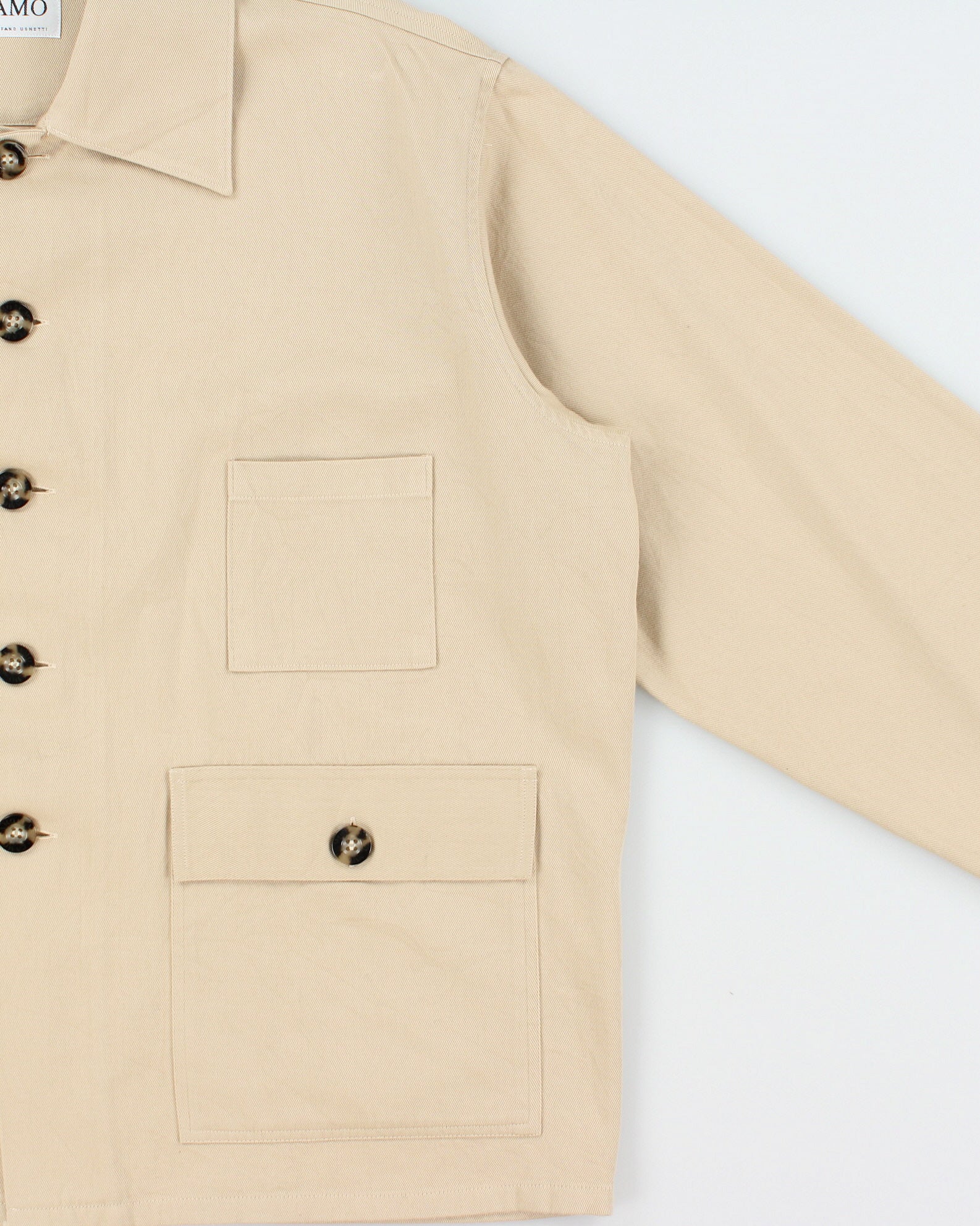 Vintage Y2K 00s CAMO By Steffano Ughetti Desert Khaki Boxy Canvas Chore Jacket - M