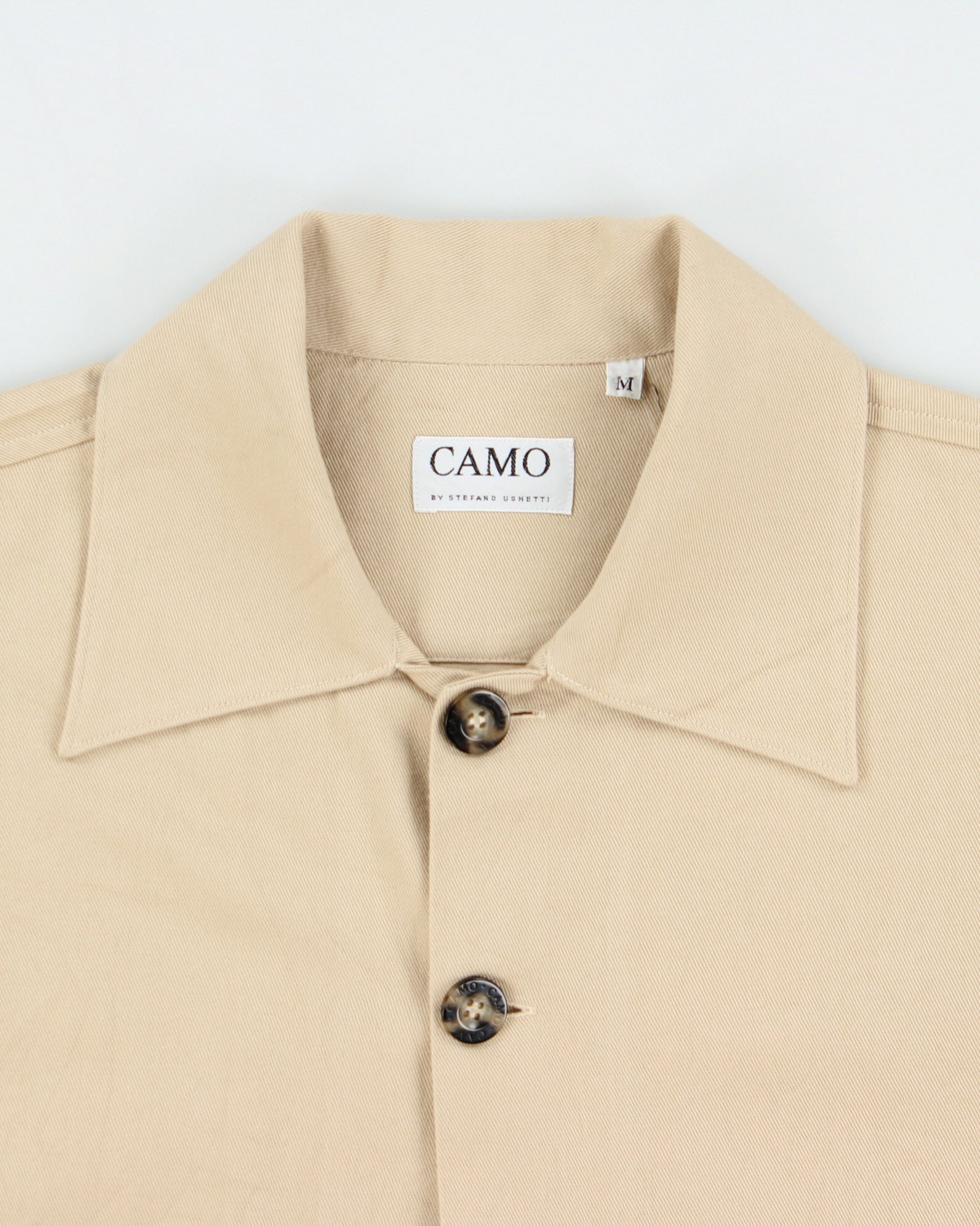 Vintage Y2K 00s CAMO By Steffano Ughetti Desert Khaki Boxy Canvas Chore Jacket - M