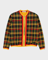 Vintage AW2011 A Bathing Ape Classics Isetan 'City' Tartan Plaid Cardigan Bomber Jacket - S