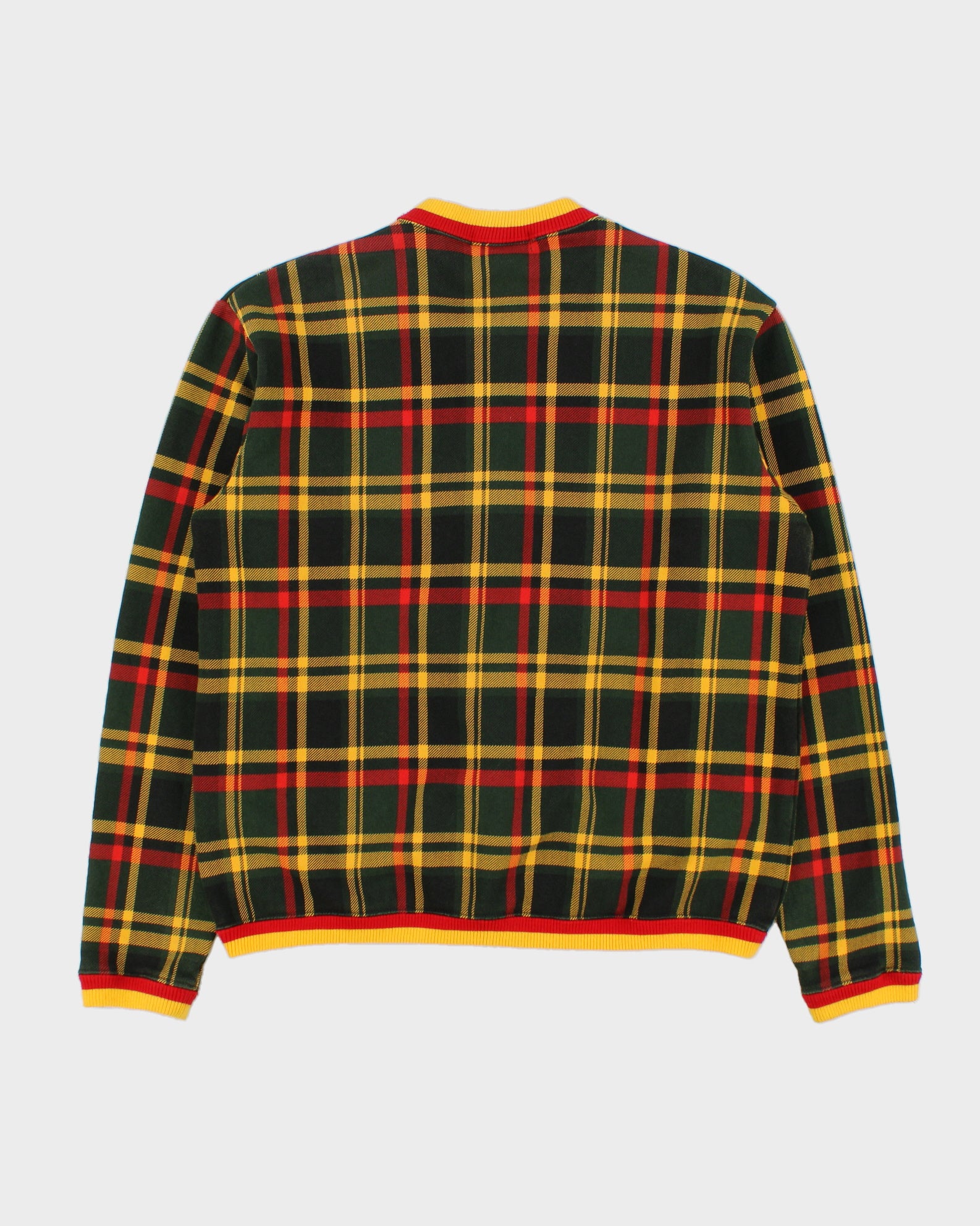 Vintage AW2011 A Bathing Ape Classics Isetan 'City' Tartan Plaid Cardigan Bomber Jacket - S