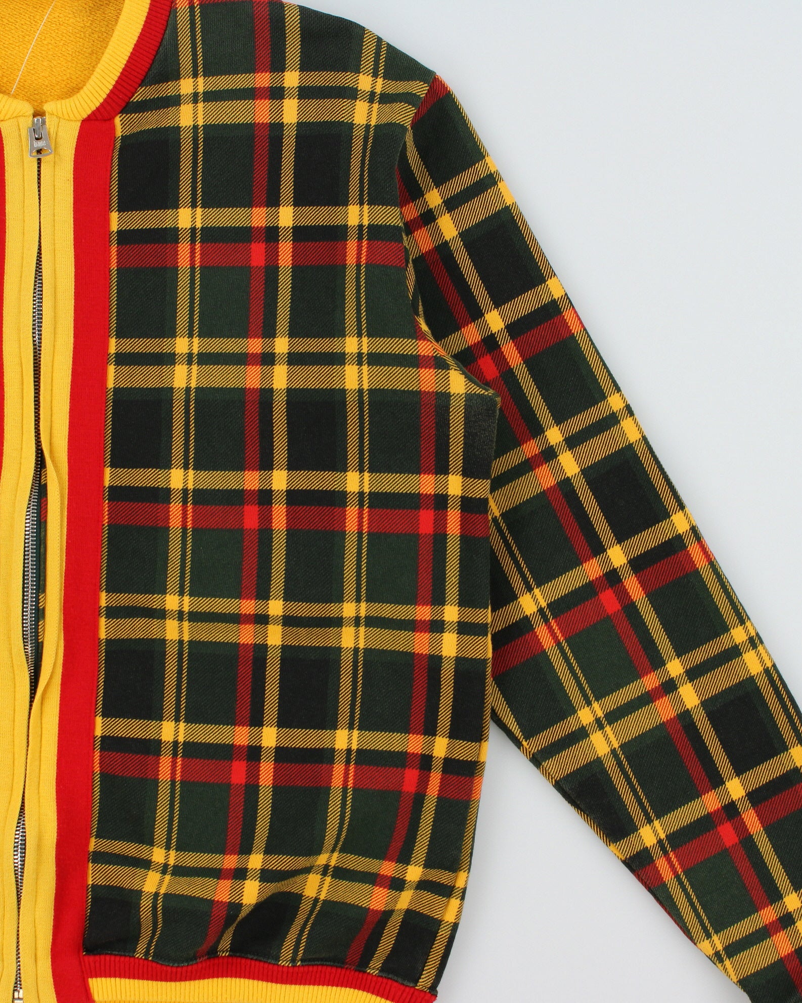 Vintage AW2011 A Bathing Ape Classics Isetan 'City' Tartan Plaid Cardigan Bomber Jacket - S