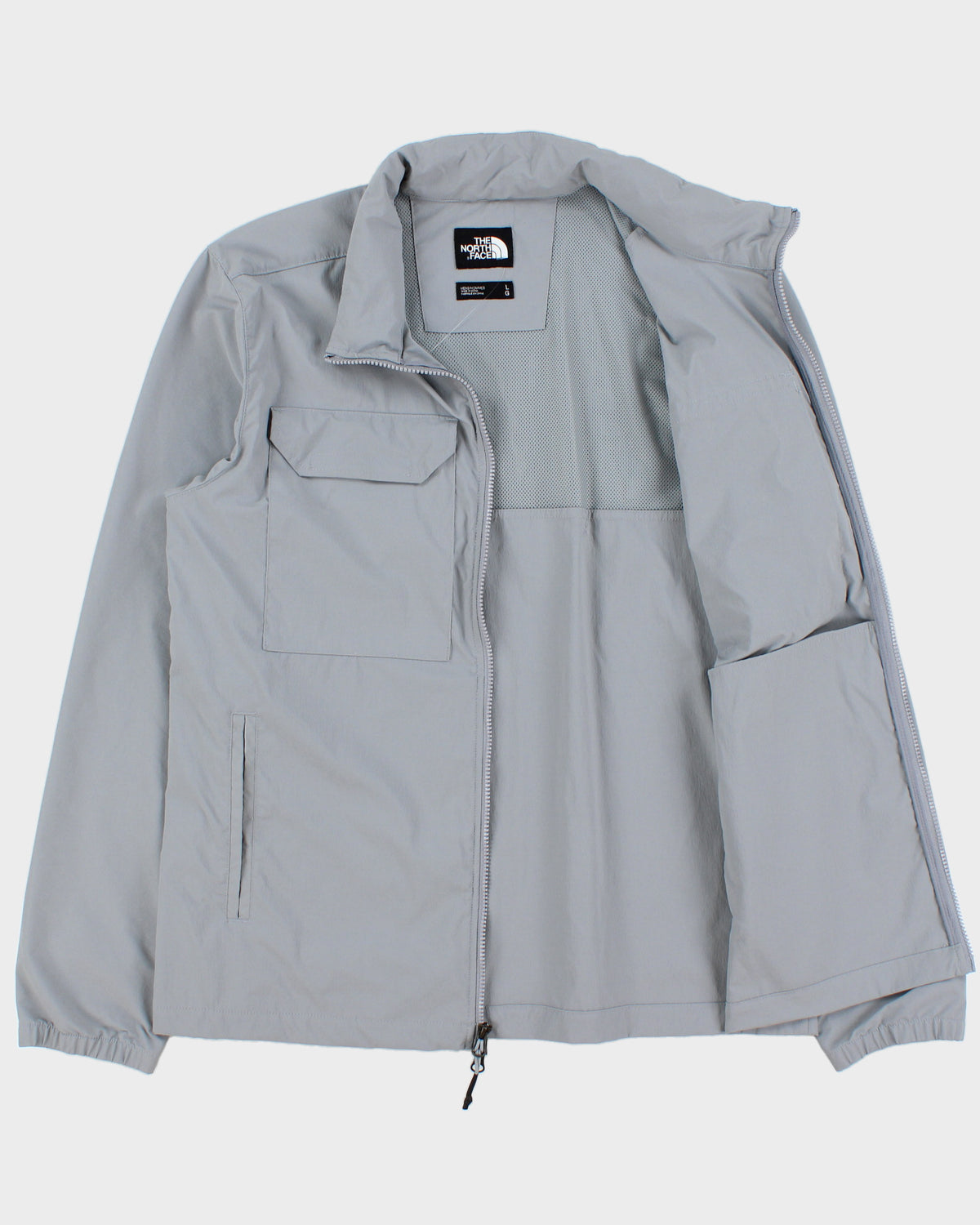 The North Face Grey Multi-Pocket Breathable Soft Shell Windproof Temescal Field Jacket - L
