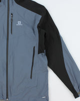 Vintage Salomon Cold Blue Lightweight AdvancedSkin Dry Soft Shell Windproof Jacket - XL