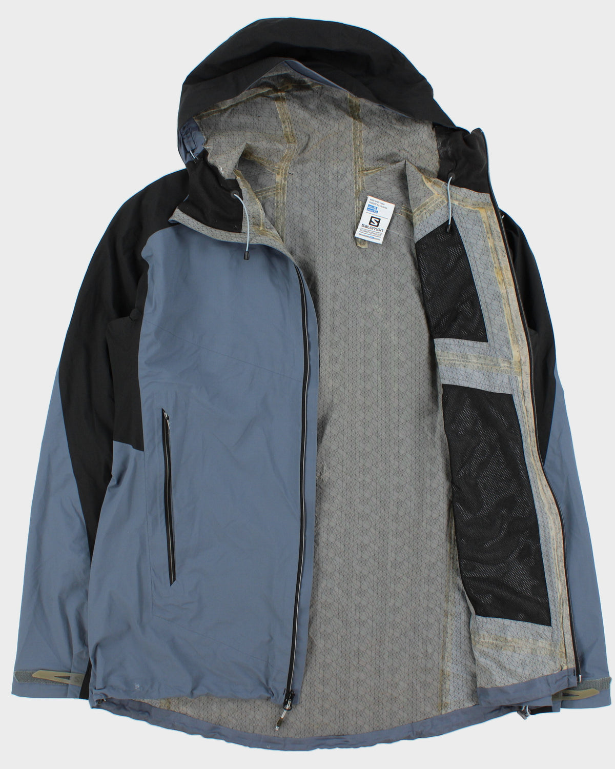Vintage Salomon Cold Blue Lightweight AdvancedSkin Dry Soft Shell Windproof Jacket - XL