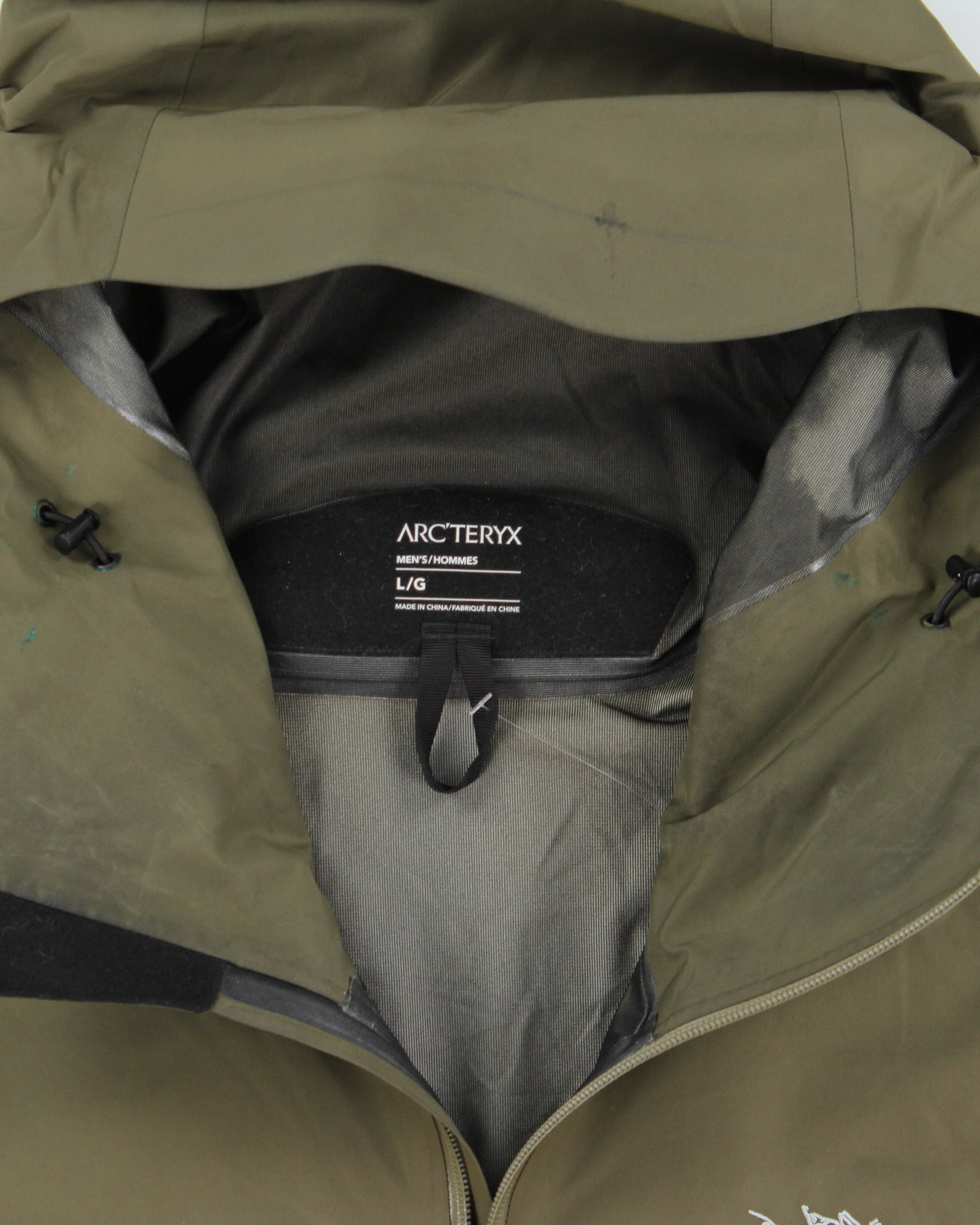 Arc'teryx Khaki Beta LT Gore-Tex Lightweight Mountaineering Jacket - L