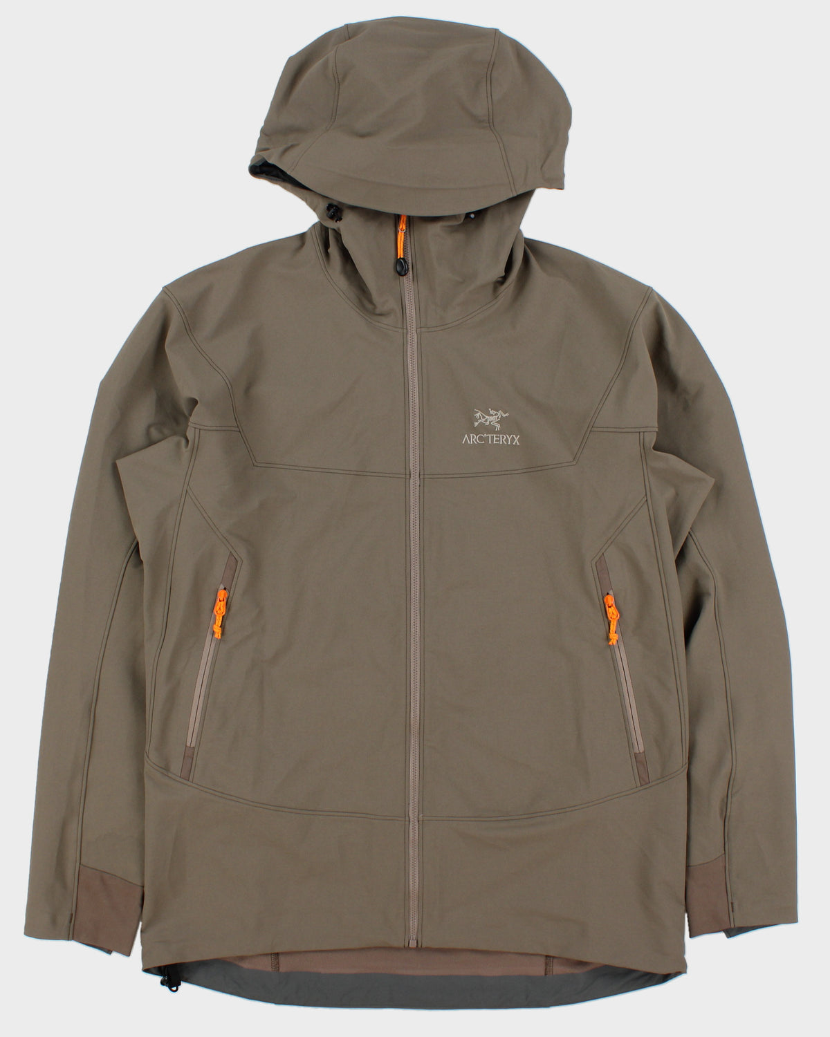 Arc'teryx Khaki Gamma LT Hoody Soft Shell Mountaineering Jacket - L