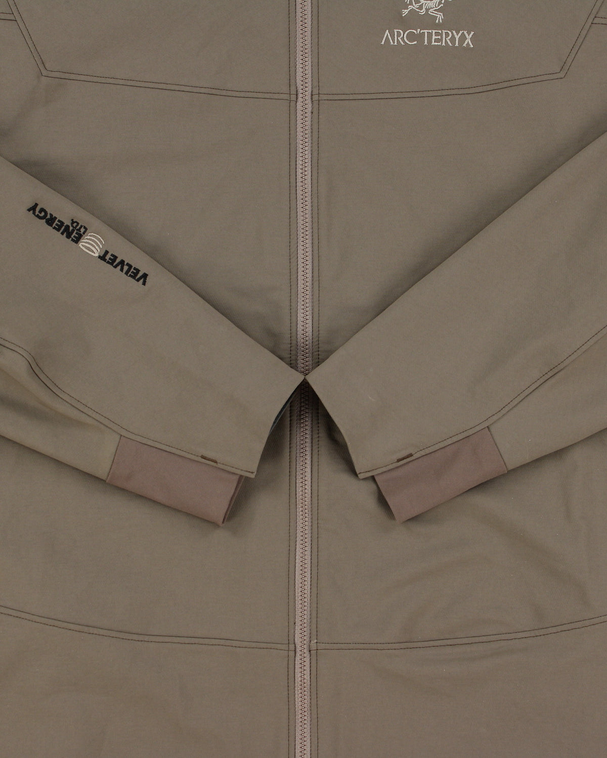 Arc'teryx Khaki Gamma LT Hoody Soft Shell Mountaineering Jacket - L