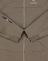 Arc'teryx Khaki Gamma LT Hoody Soft Shell Mountaineering Jacket - L