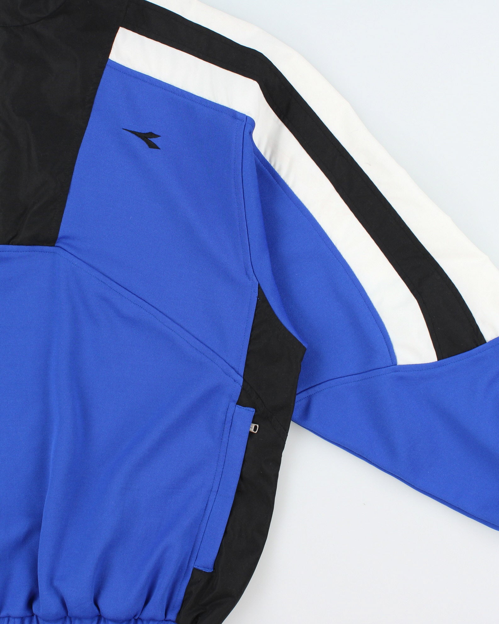 Vintage 1990s Diadora Soft Shell Funnel Neck Pullover Track Jacket - L