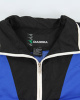 Vintage 1990s Diadora Soft Shell Funnel Neck Pullover Track Jacket - L