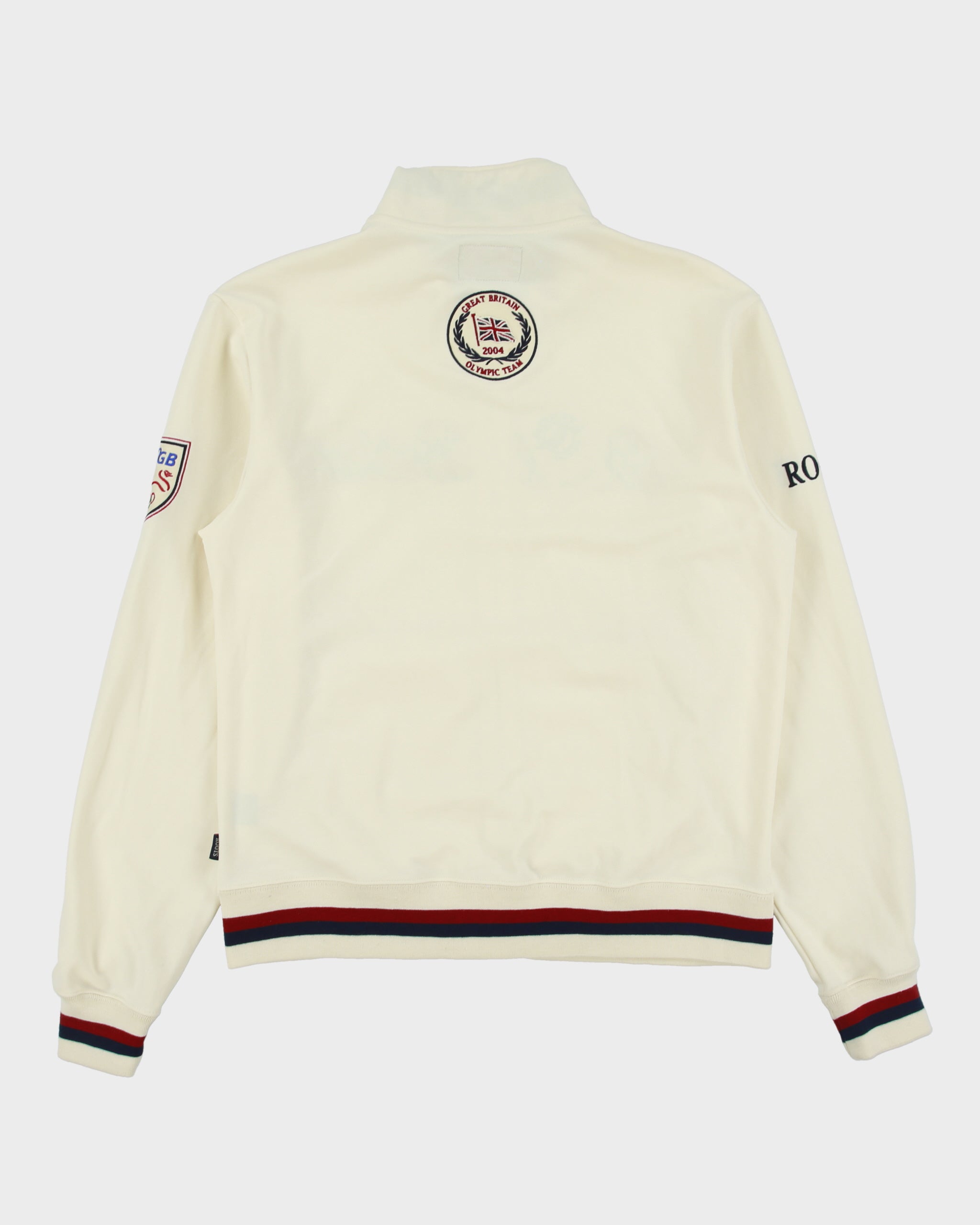 Vintage Y2K Roots Team Great Britain 2004 Athens Olympics Funnel Neck Track Jacket - S