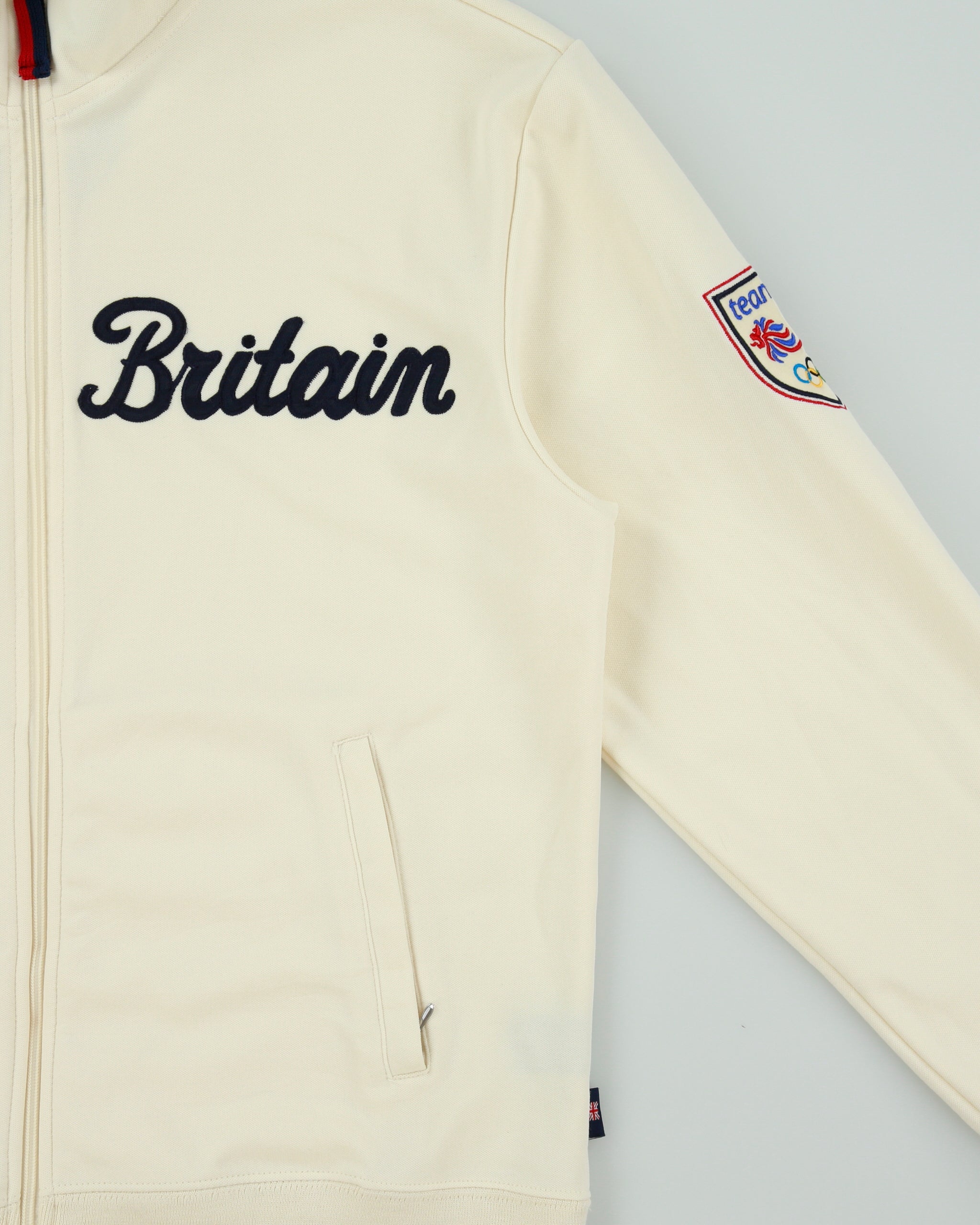 Vintage Y2K Roots Team Great Britain 2004 Athens Olympics Funnel Neck Track Jacket - S