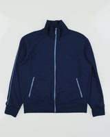 Vintage Y2K 00s GAP Navy Taped Funnel Neck Track Jacket - M