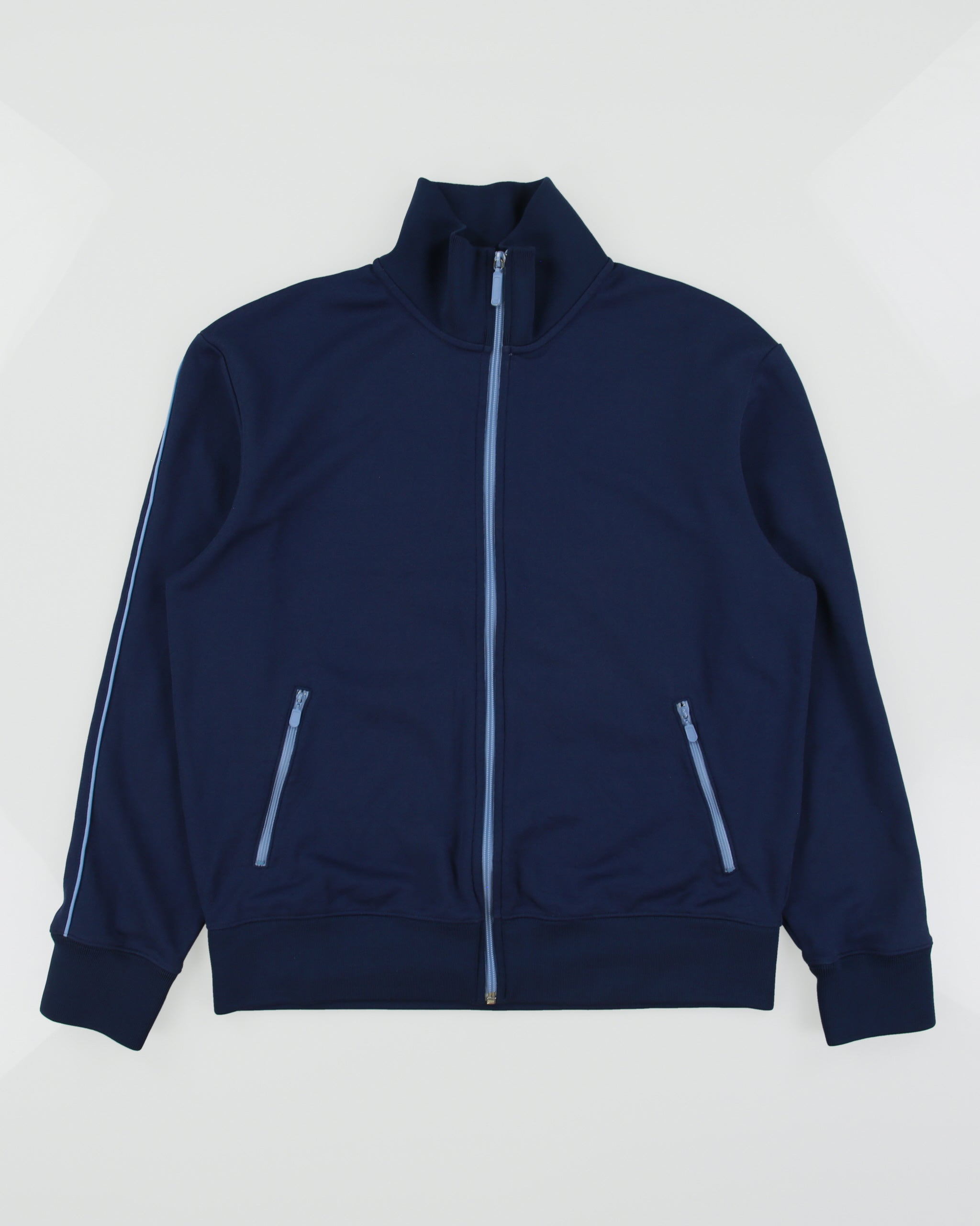 Vintage Y2K 00s GAP Navy Taped Funnel Neck Track Jacket - M