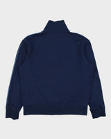 Vintage Y2K 00s GAP Navy Taped Funnel Neck Track Jacket - M
