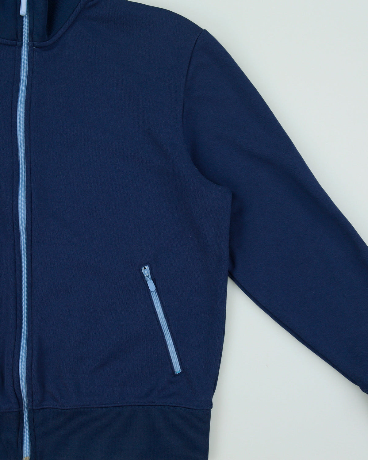 Vintage Y2K 00s GAP Navy Taped Funnel Neck Track Jacket - M