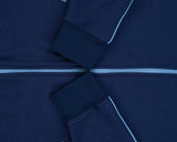Vintage Y2K 00s GAP Navy Taped Funnel Neck Track Jacket - M