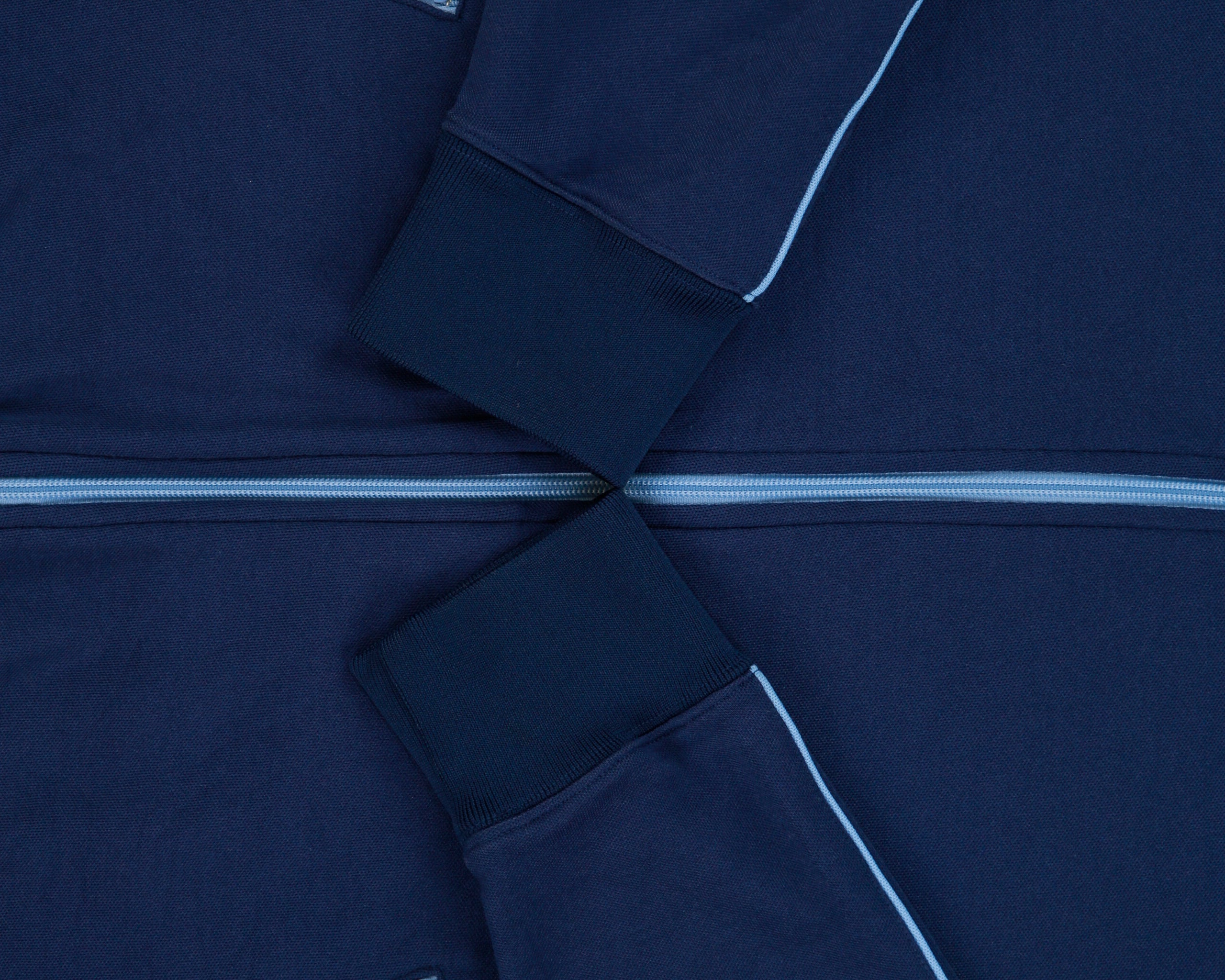 Vintage Y2K 00s GAP Navy Taped Funnel Neck Track Jacket - M
