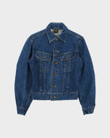 Vintage 1980s Lee Riders Sanforized Medium Wash Denim Made In Belgium Trucker Jacket - S