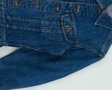 Vintage 1980s Lee Riders Sanforized Medium Wash Denim Made In Belgium Trucker Jacket - S