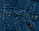 Vintage 1980s Lee Riders Sanforized Medium Wash Denim Made In Belgium Trucker Jacket - S