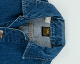 Vintage 1980s Lee Riders Sanforized Medium Wash Denim Made In Belgium Trucker Jacket - S