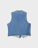 Vintage 1986 Levi's Med Wash Made In Canada Denim Waistcoat - L