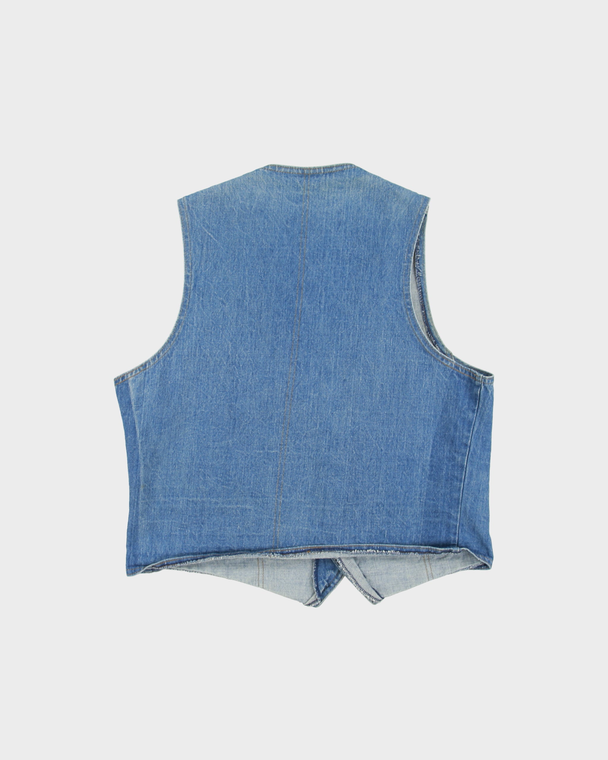 Vintage 1986 Levi's Med Wash Made In Canada Denim Waistcoat - L