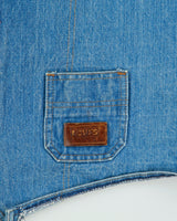 Vintage 1986 Levi's Med Wash Made In Canada Denim Waistcoat - L