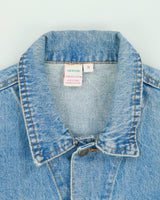 Vintage 1980s Recruit Light Wash Denim Trucker Jacket - M