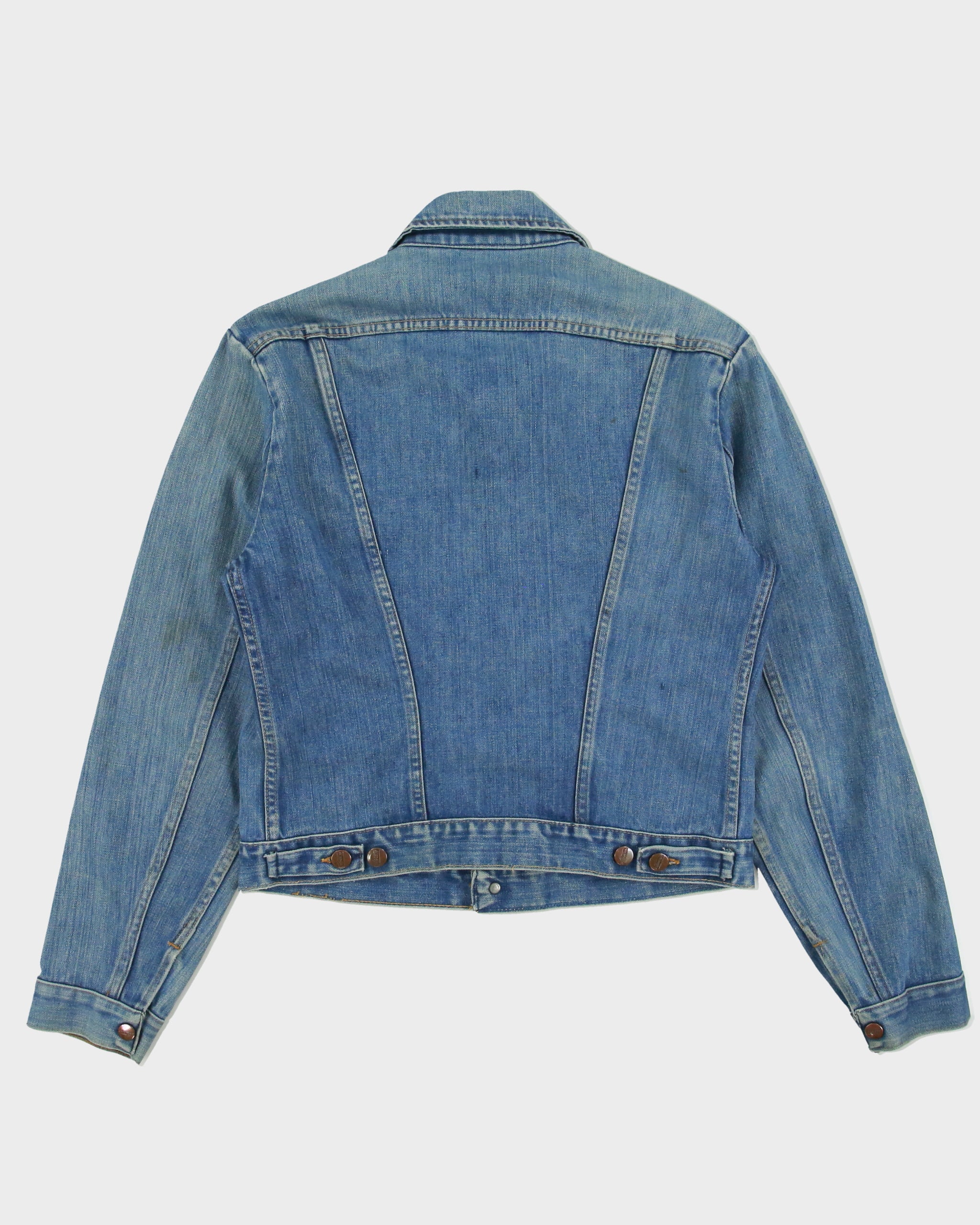 Vintage 1970s Wrangler 126MJ Stone Wash Made In Canada Denim Trucker Jacket - M
