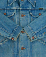 Vintage 1970s Wrangler 126MJ Stone Wash Made In Canada Denim Trucker Jacket - M