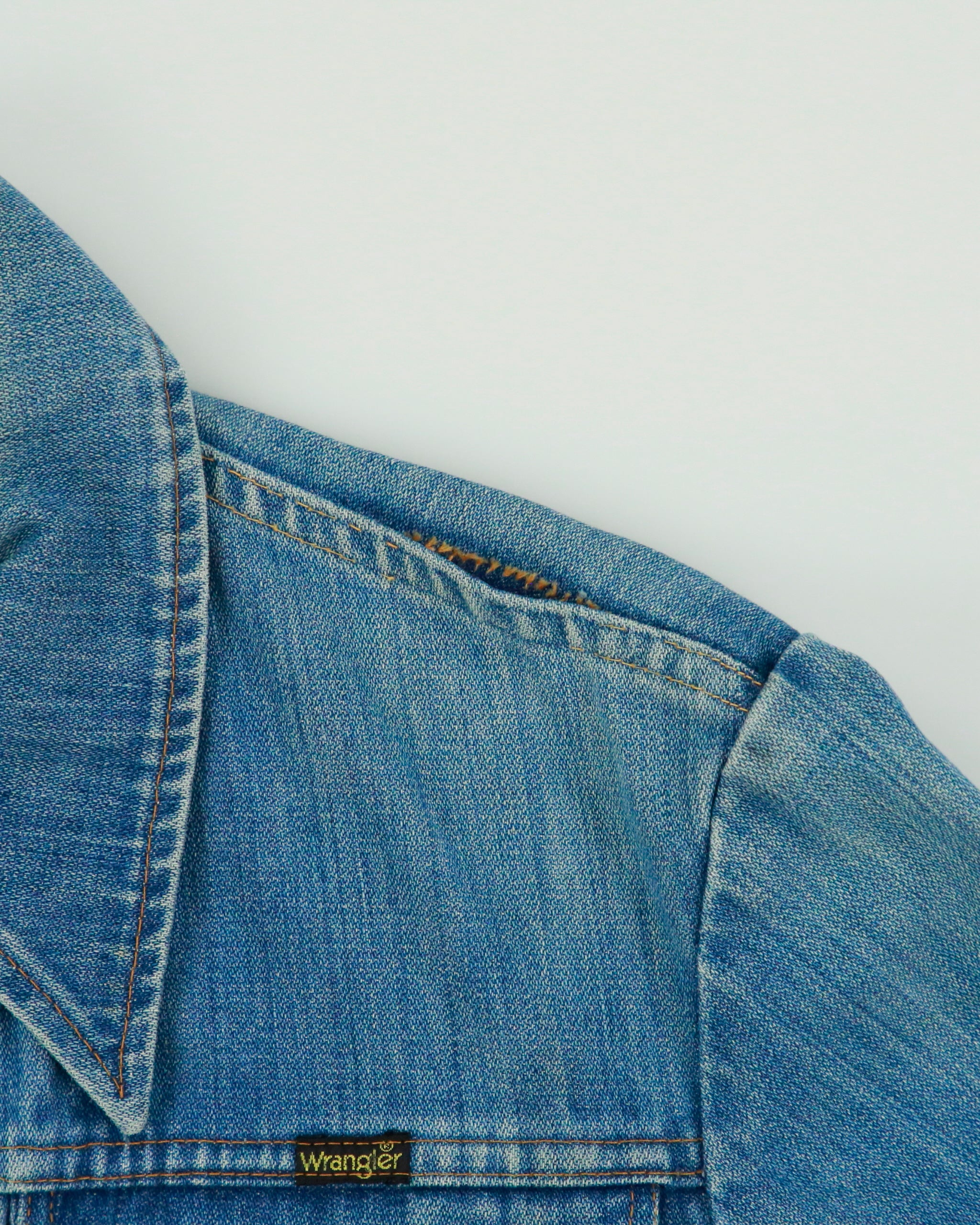 Vintage 1970s Wrangler 126MJ Stone Wash Made In Canada Denim Trucker Jacket - M