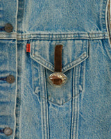 Vintage 1982 Levi's 70505-0217 Orange Tab Made In USA 'Metallica Damage Inc '86' Patch Sleeveless Denim Jacket - M
