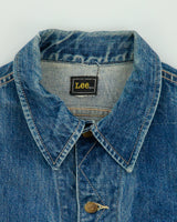 Vintage 1970s Lee Riders Made In USA Stone Wash Denim Trucker Jacket - S