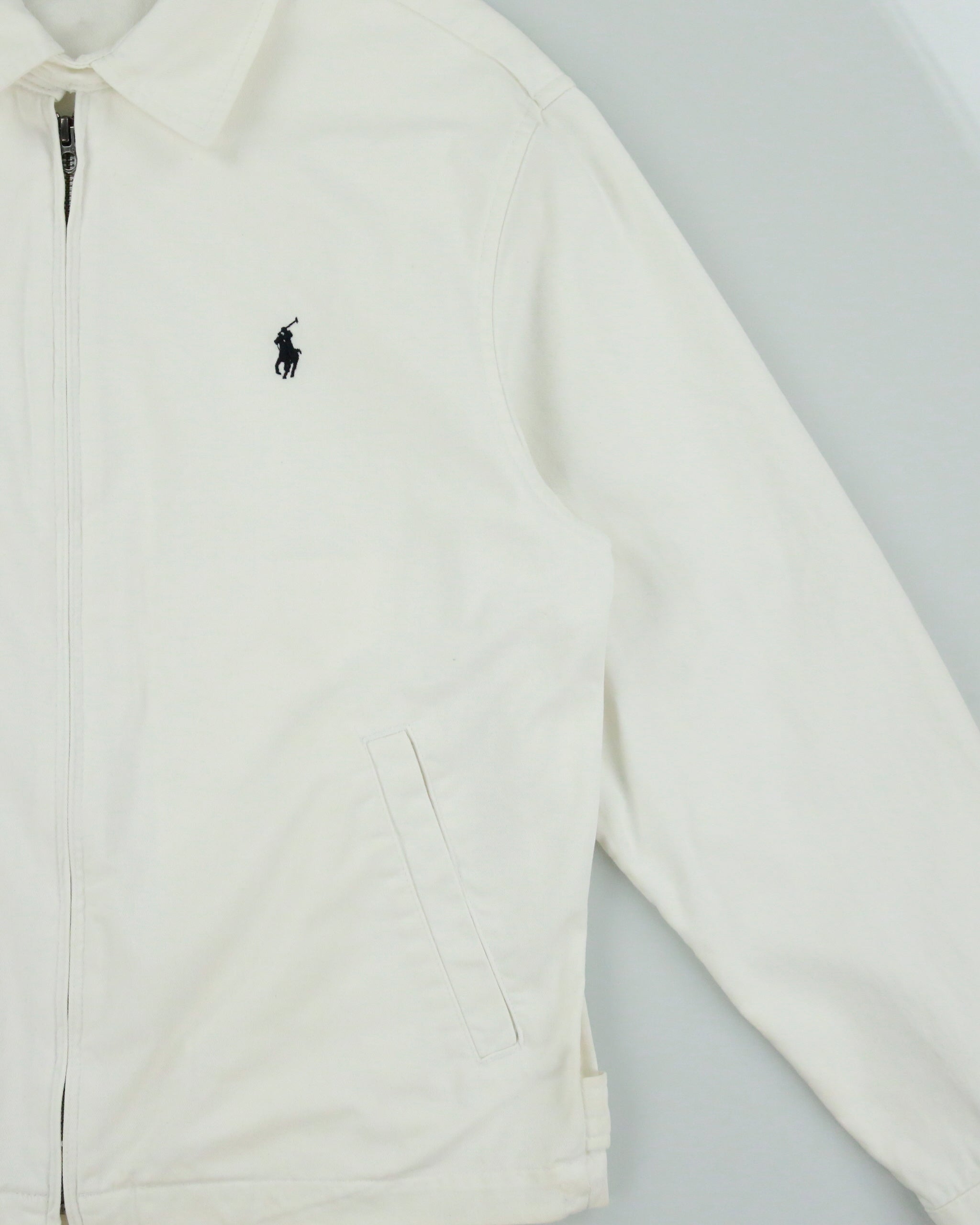 Vintage Y2K 00s Polo Ralph Lauren Bi-Swing Canvas Harrington Jacket - M