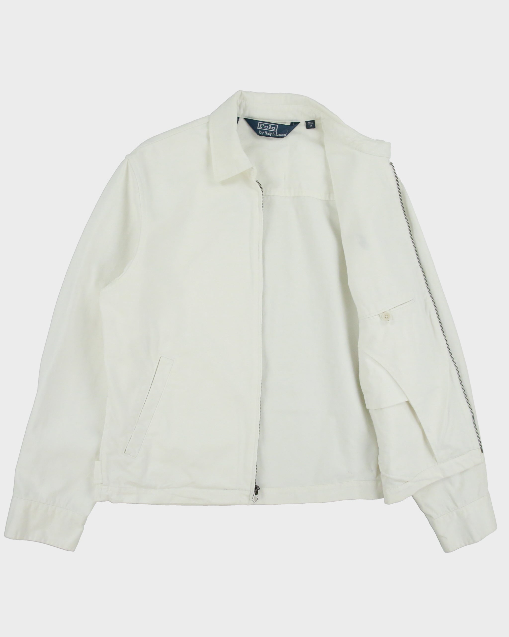 Vintage Y2K 00s Polo Ralph Lauren Bi-Swing Canvas Harrington Jacket - M