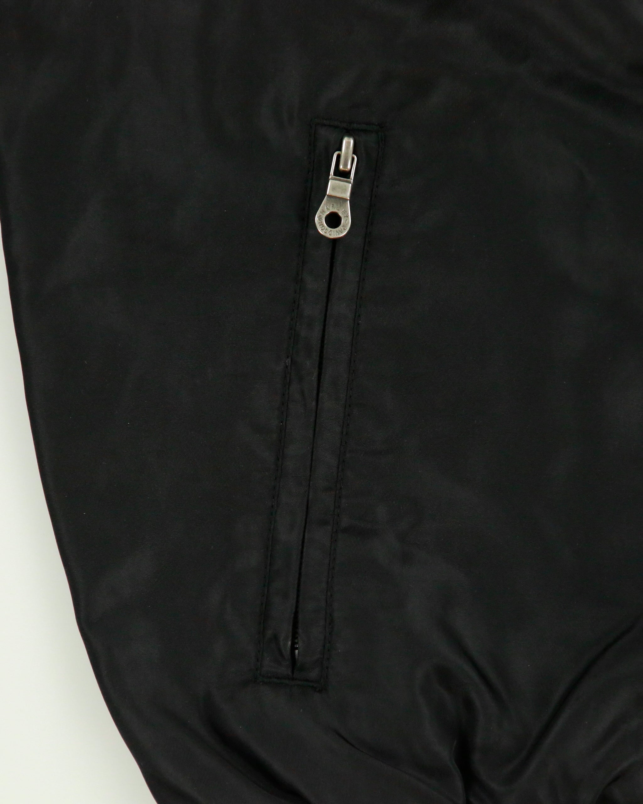 Vintage Y2K 00s Harley Davidson Skull Embroidered Satin Bomber Biker Jacket - XL