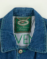 Vintage 1990s Seventy International Contrast Stitch Denim Chore Jacket - M