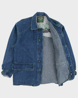 Vintage 1990s Seventy International Contrast Stitch Denim Chore Jacket - M