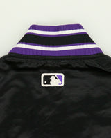 Vintage 1990s Starter Diamond Collection Tampa Bay Devil Rays MLB Satin Bomber Jacket - L