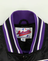 Vintage 1990s Starter Diamond Collection Tampa Bay Devil Rays MLB Satin Bomber Jacket - L