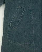 Vintage 1990s BLUE BLUE Japan By Seilin &amp; Co. Indigo Denim Ribbed Collar Mac Jacket - M