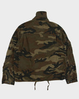 Vintage Y2K 00s GAP Woodland Camo Canvas Utility Field Jacket - L
