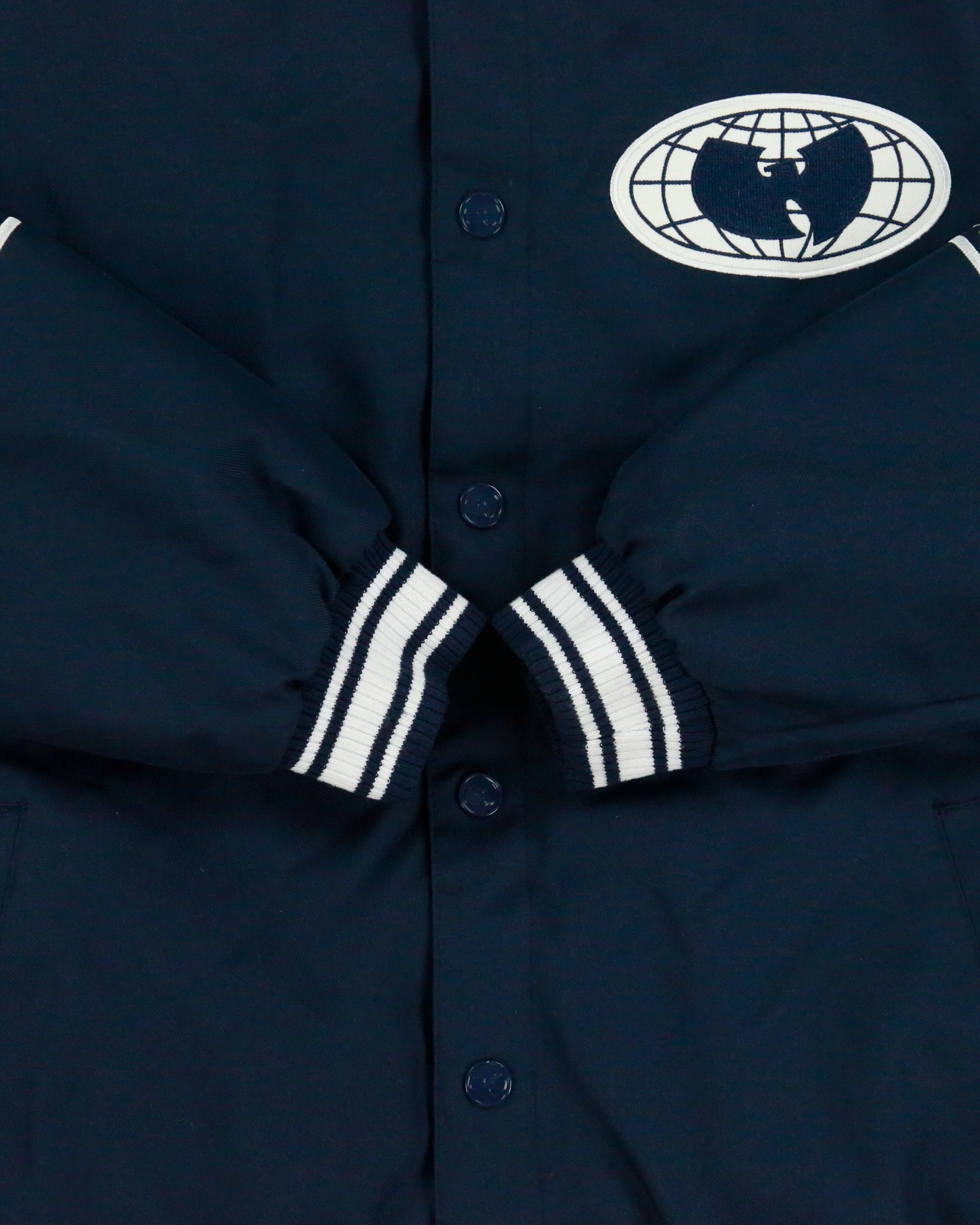 Vintage WU-TANG Forever Twill Canvas Quilt Lined 'All City' Varsity Jacket - L