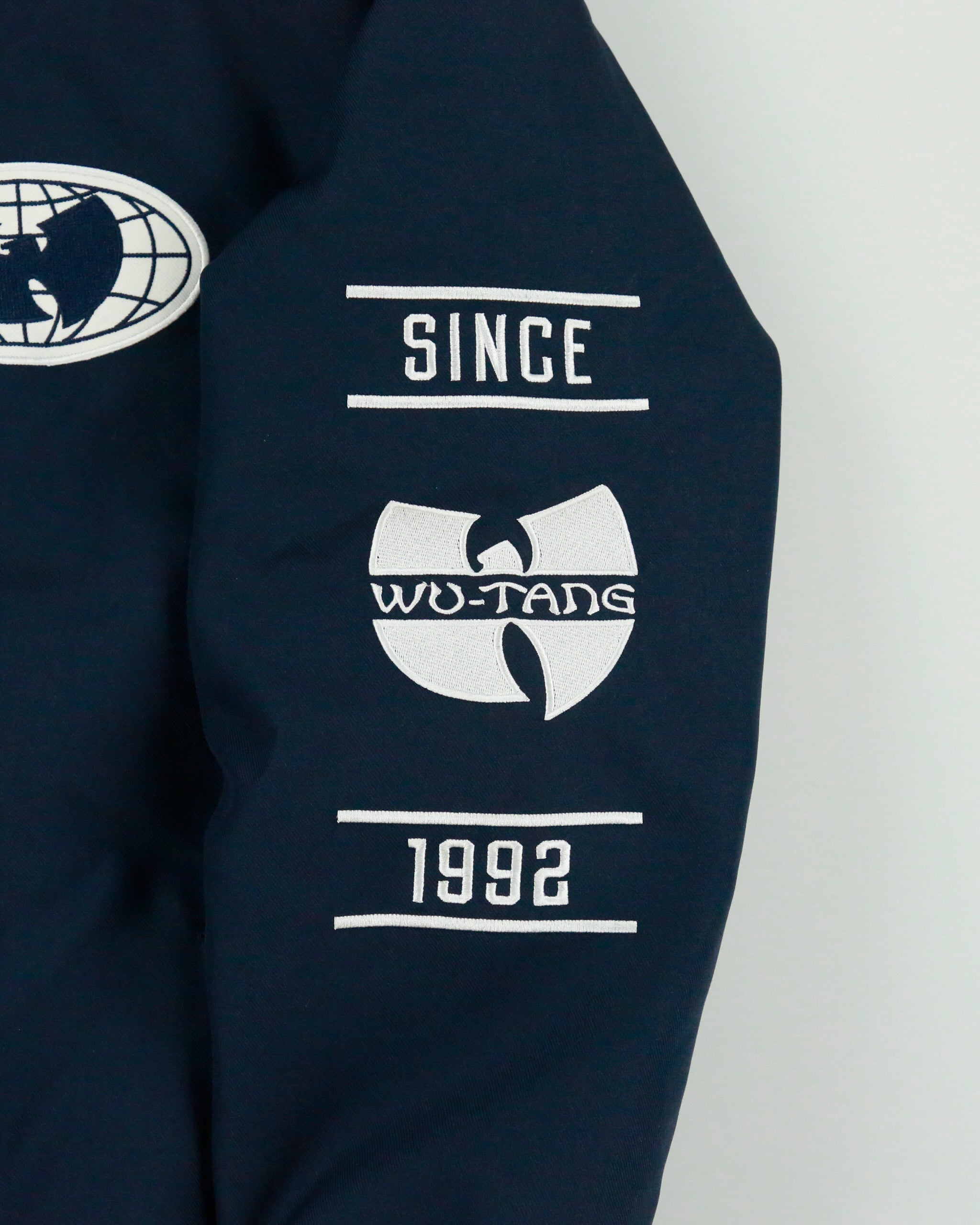 Vintage WU-TANG Forever Twill Canvas Quilt Lined 'All City' Varsity Jacket - L