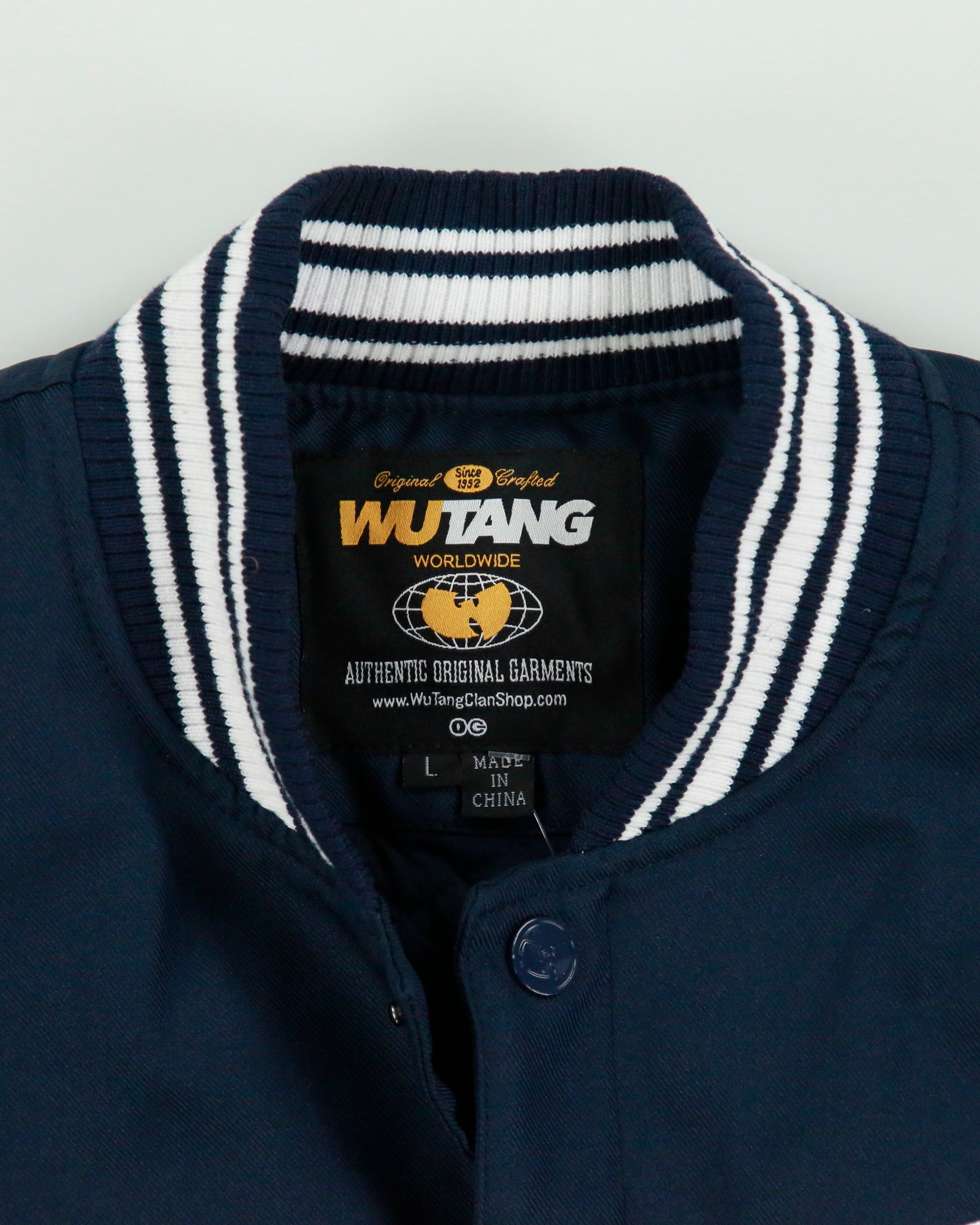 Vintage WU-TANG Forever Twill Canvas Quilt Lined 'All City' Varsity Jacket - L