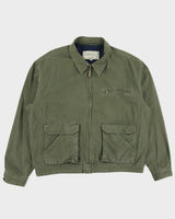 Vintage 1990s RW&amp;CO. Khaki Canvas Utility Harrington Jacket - XL