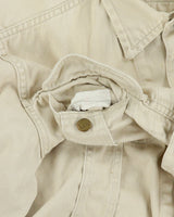 Vintage 1960s Lee Westerner Sanforized 100-J Union Made In USA Distressed Desert Khaki Santeen Denim Trucker Jacket - XL